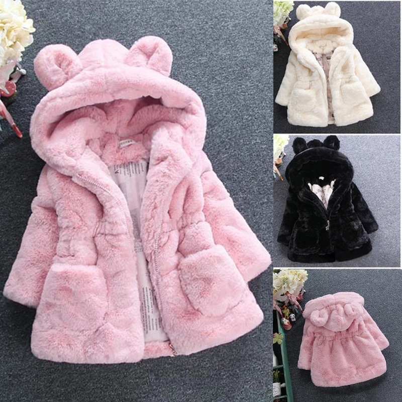 2019 New Winter Baby Girls Clothes Faux Fur Fleece Coat Pageant Warm Jacket Xmas Snowsuit 1-8Y Baby Hooded Jacket Outerwear
2019 New Winter Baby Girls Clothes Faux Fur Fleece Coat Pageant Warm Jacket Xmas Snowsuit 1-8Y Baby Hooded Jacket Outerwear