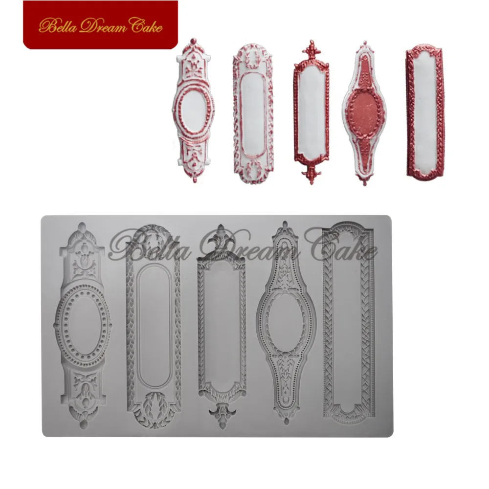 European Frame Relief Silicone Mold Chocolate Gumpaste Cake Mould Fondant Sugarcraft Cake Molds Cake Decorating Tools Bakeware
European Frame Relief Silicone Mold Chocolate Gumpaste Cake Mould Fondant Sugarcraft Cake Molds Cake Decorating Tools Bakeware
