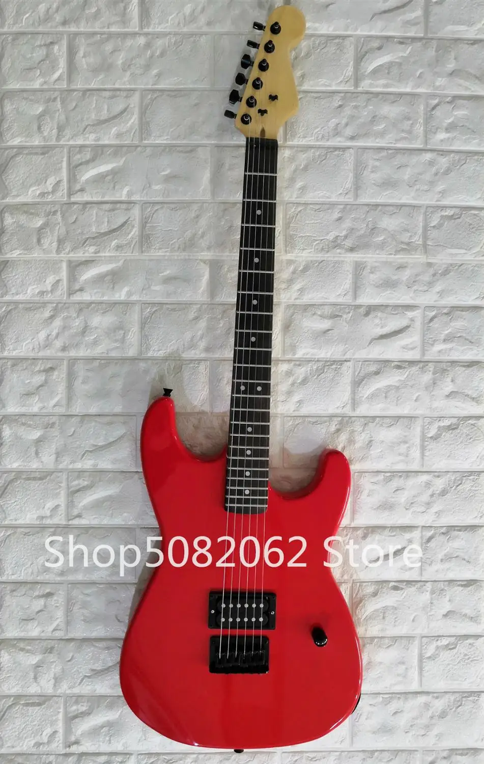 Factory Custom Red str Electric Guitar Rosewood fingerboard,Black Hardware,1 H Pickup,customized!S-32
Factory Custom Red str Electric Guitar Rosewood fingerboard,Black Hardware,1 H Pickup,customized!S-32