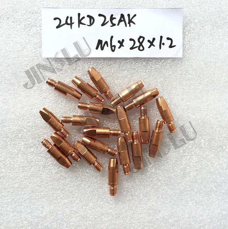 50PS CuCrZr M6*28*1.2 welding tips for Binzel style 24KD for mig mag welding torch inverter welder
50PS CuCrZr M6*28*1.2 welding tips for Binzel style 24KD for mig mag welding torch inverter welder