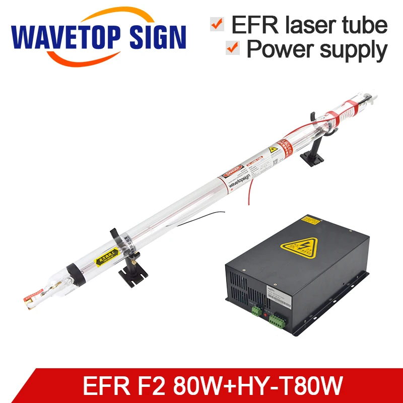 EFR Laser Tube F2 80W +Laser Power Box HY-T80 80W or MYJG 80W CO2 Laser Tube use for Laser Engraving and Cutting Machine
EFR Laser Tube F2 80W +Laser Power Box HY-T80 80W or MYJG 80W CO2 Laser Tube use for Laser Engraving and Cutting Machine
