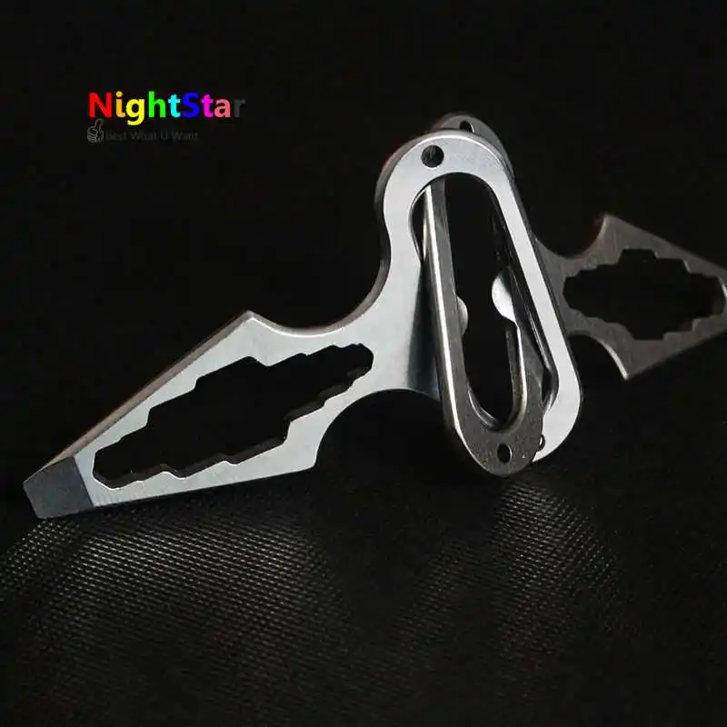 Self-defense Defense Spikes Multipurpose Tool Wrench Opener Screwdriver Survival Kit Key Ring EDC Outdoor Camping Equipment
Self-defense Defense Spikes Multipurpose Tool Wrench Opener Screwdriver Survival Kit Key Ring EDC Outdoor Camping Equipment