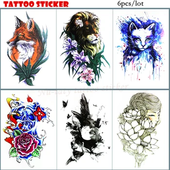 Nu-TATY Fox lion cat Temporary Tattoo Body Art Flash Tattoo Stickers 21*15cm Waterproof Tatoo Home Decor
Nu-TATY Fox lion cat Temporary Tattoo Body Art Flash Tattoo Stickers 21*15cm Waterproof Tatoo Home Decor