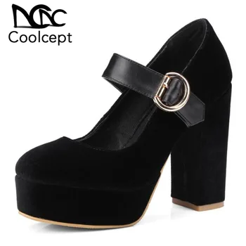 Coolcept Women Pumps Fashion Platform High Heel Shoes Women Buckle Strap Office Lady New Style Daily Footwear Size 32-42
Coolcept Women Pumps Fashion Platform High Heel Shoes Women Buckle Strap Office Lady New Style Daily Footwear Size 32-42