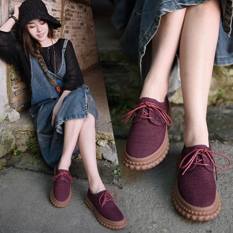 Artmu Fashion Women Shoes Flat Platform Handmade Woman Casual Flats Designer Original Single Shoes Lace Up Sneakers Gift 
Artmu Fashion Women Shoes Flat Platform Handmade Woman Casual Flats Designer Original Single Shoes Lace Up Sneakers Gift