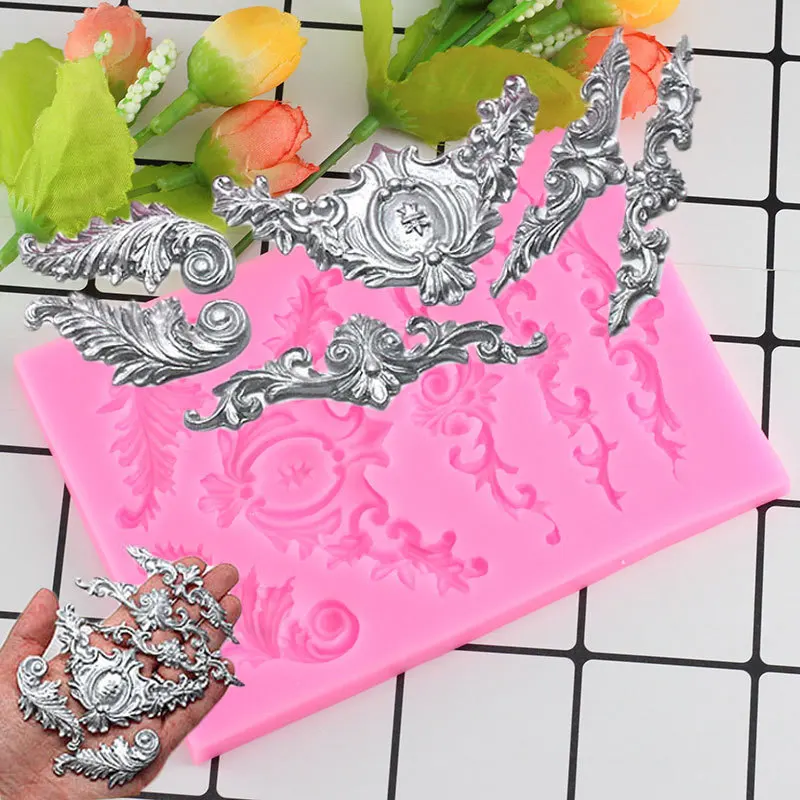 Scrolls Baroque Feather Crown Corner Silicone Mold Cake Border Fondant Cake Decorating Tool Baking Cookie Chocolate Candy Mould
Scrolls Baroque Feather Crown Corner Silicone Mold Cake Border Fondant Cake Decorating Tool Baking Cookie Chocolate Candy Mould