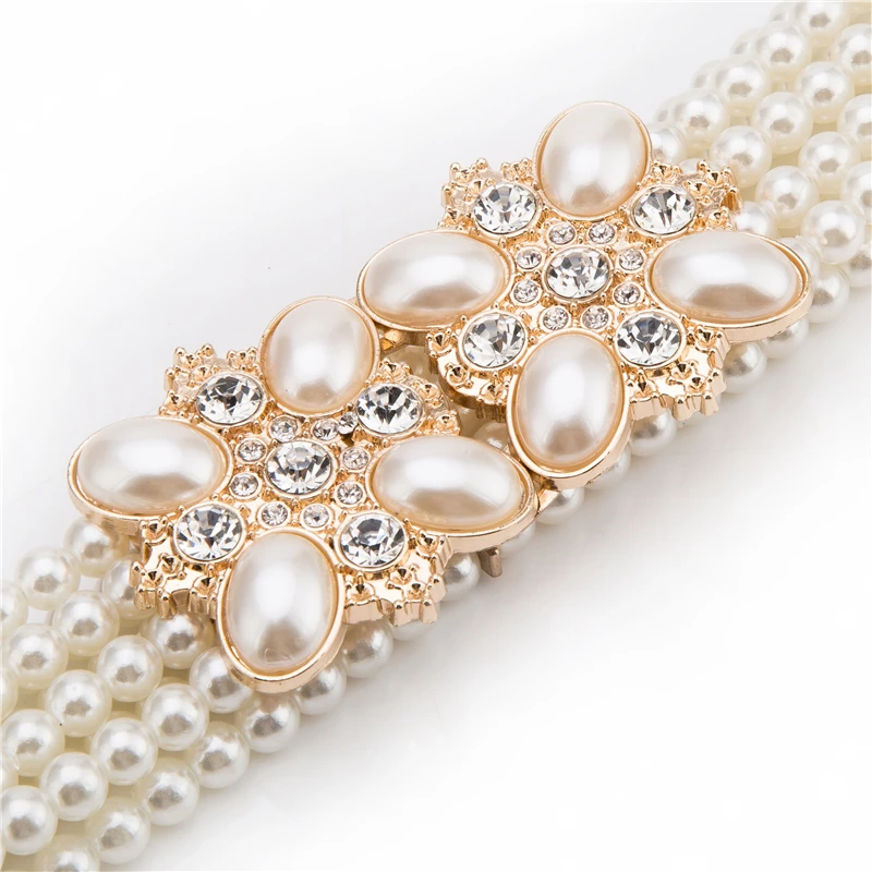 Beautiful Shiny Luxury Exquisite Pearl Women's Belt With Rhinestone Match Female Belts Accessories Dress Good Quality
Beautiful Shiny Luxury Exquisite Pearl Women's Belt With Rhinestone Match Female Belts Accessories Dress Good Quality