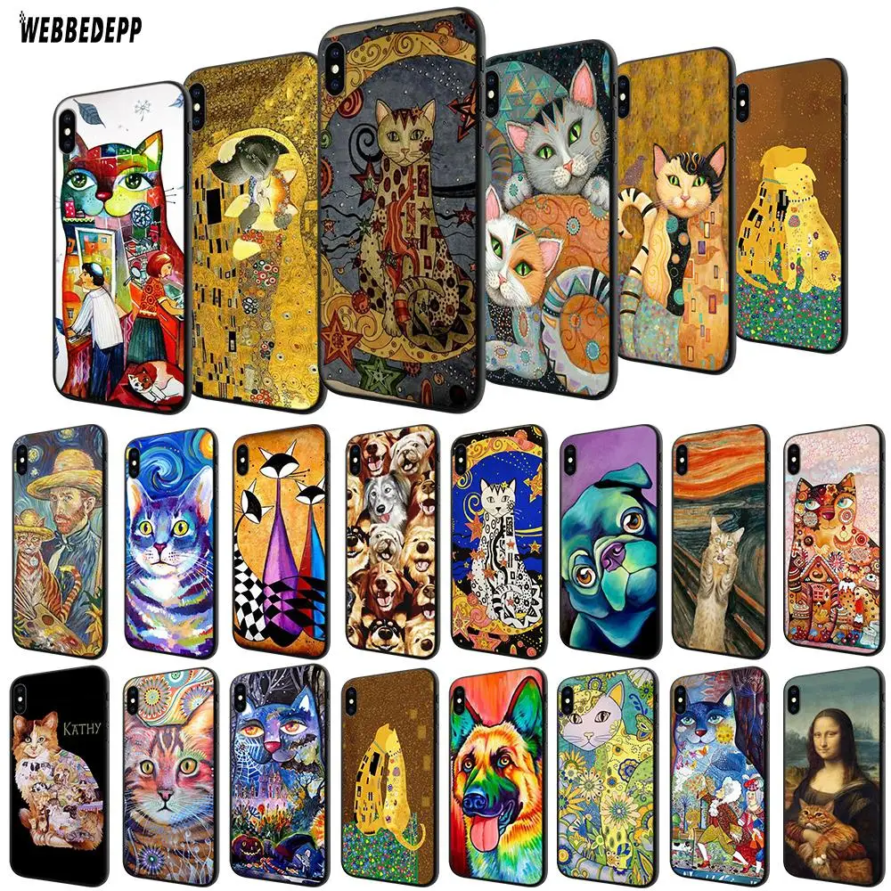 WEBBEDEPP Kiss by Gustav Klimt Cat dog TPU Cover for Apple iPhone 6 6S 7 8 Plus 5 5S SE X XS MAX XR Soft Case
WEBBEDEPP Kiss by Gustav Klimt Cat dog TPU Cover for Apple iPhone 6 6S 7 8 Plus 5 5S SE X XS MAX XR Soft Case