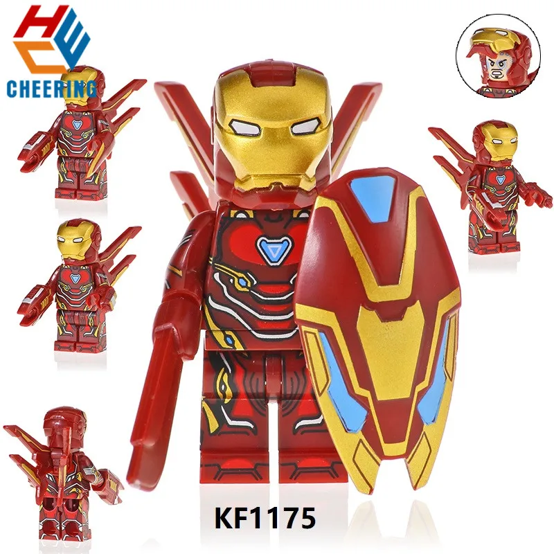 Single Sales Movie4 Character Iron Man Mark Rescuer With Shield Weapon Building Blocks For Children Toys Kids Gift KF1175
Single Sales Movie4 Character Iron Man Mark Rescuer With Shield Weapon Building Blocks For Children Toys Kids Gift KF1175