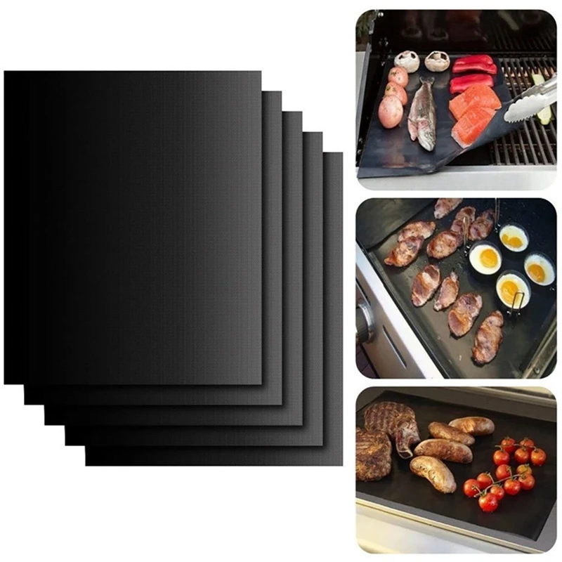 BBQ Grill Mat Non-stick Barbecue Baking Liners Reusable Teflon Cooking Sheets Kitchen Accessories Cooking Tools 400*330*0.2mm
BBQ Grill Mat Non-stick Barbecue Baking Liners Reusable Teflon Cooking Sheets Kitchen Accessories Cooking Tools 400*330*0.2mm