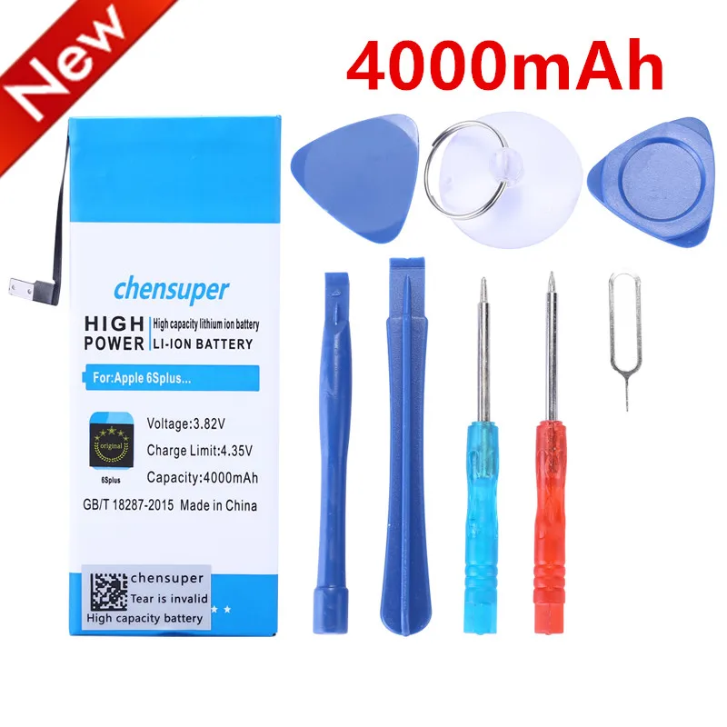 chensuper new 4000mAh Battery For Apple iPhone 6S Plus for iphone6S Plus battery +Free Tools
chensuper new 4000mAh Battery For Apple iPhone 6S Plus for iphone6S Plus battery +Free Tools
