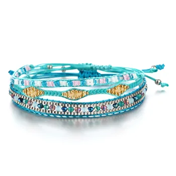 Bohemian Crystal Beads Friendship Braided Rope Bracelets for Women Charms Cotton Weave Rope Chain Bracelet Men Jewelry New
Bohemian Crystal Beads Friendship Braided Rope Bracelets for Women Charms Cotton Weave Rope Chain Bracelet Men Jewelry New