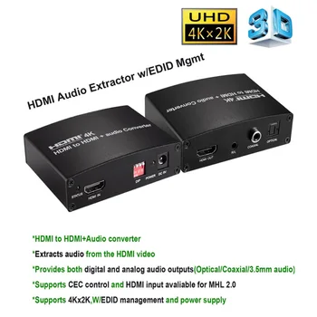 New 4Kx2K HDMI to HDMI and Audio Converter with Optical Coaxial 3.5MM Connecter Converter Adapter with Dip EDID Management
New 4Kx2K HDMI to HDMI and Audio Converter with Optical Coaxial 3.5MM Connecter Converter Adapter with Dip EDID Management