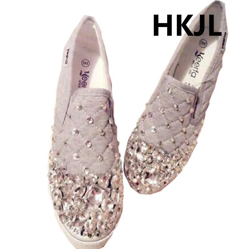 HKJL/ручная работа кастомизированная женская обувь для ленивых | Обувь