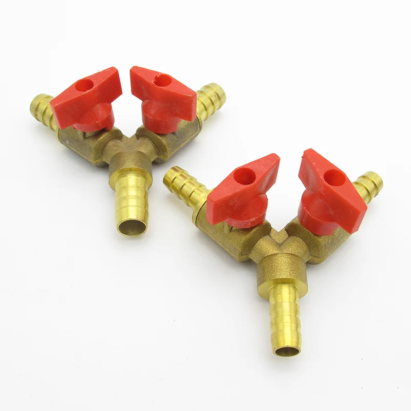 8mm 10mm Hose Barb Y Type Three 3 Way Brass Shut Off Ball Valve Pipe Fitting Connector Adapter For Fuel Gas Water Oil Air
8mm 10mm Hose Barb Y Type Three 3 Way Brass Shut Off Ball Valve Pipe Fitting Connector Adapter For Fuel Gas Water Oil Air