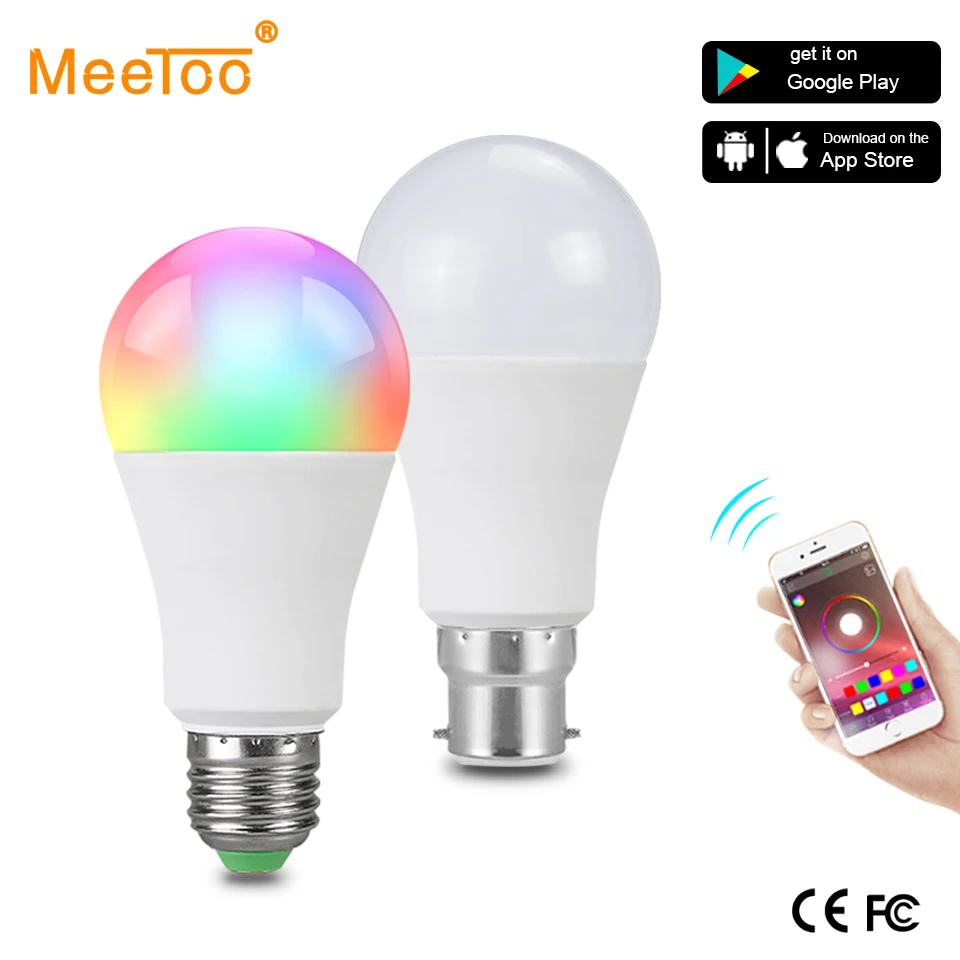 B22 Smart Led Lamp E27 RGBW 15W Bulb Bluetooth 4.0 Smart RGB +White Color Change Dimmable Spotlight AC85-265V Hotel Kitchen Lamp
B22 Smart Led Lamp E27 RGBW 15W Bulb Bluetooth 4.0 Smart RGB +White Color Change Dimmable Spotlight AC85-265V Hotel Kitchen Lamp