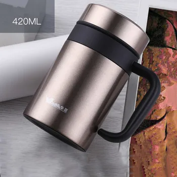 420ml Thermo Mug Thermal Cup 304S Tainless Steel Coffee Mug With Filter Water Cup For Tea Thermo Mug Insulated Thermo Cup Termos
420ml Thermo Mug Thermal Cup 304S Tainless Steel Coffee Mug With Filter Water Cup For Tea Thermo Mug Insulated Thermo Cup Termos