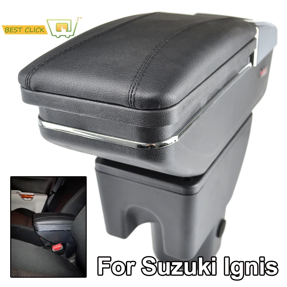 Storage Box For Suzuki Ignis 2016 - 2018 Arm Rest Rotatable Armrest 2017 Black Leather
Storage Box For Suzuki Ignis 2016 - 2018 Arm Rest Rotatable Armrest 2017 Black Leather