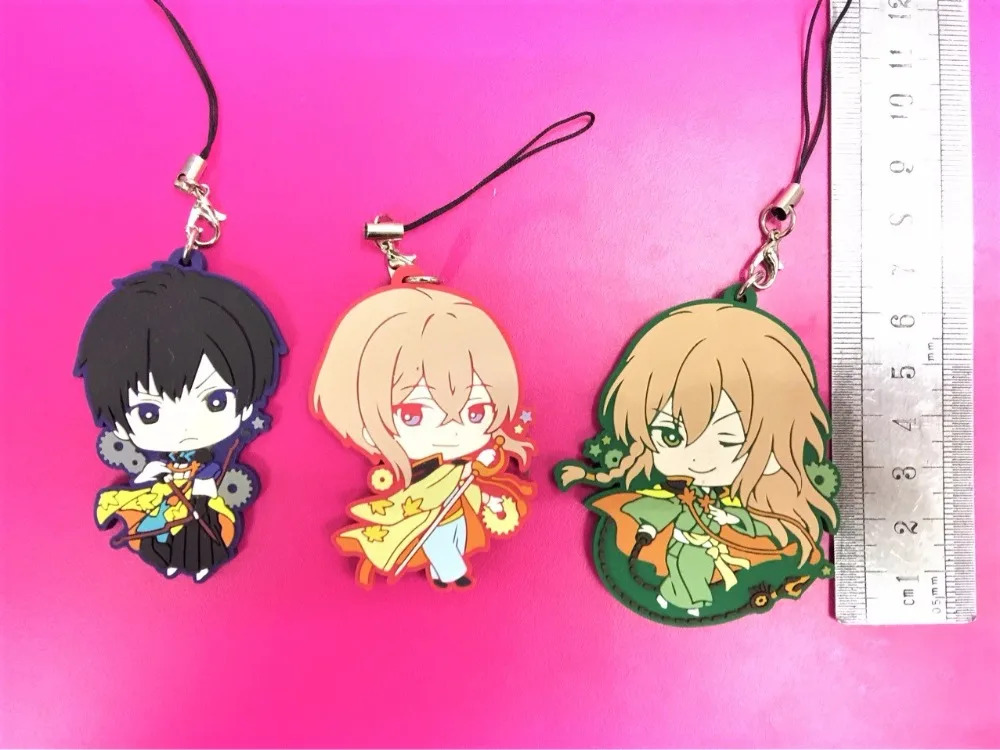 G637 Original Japanese anime figure rubber Silicone mobile phone charms keychain strap