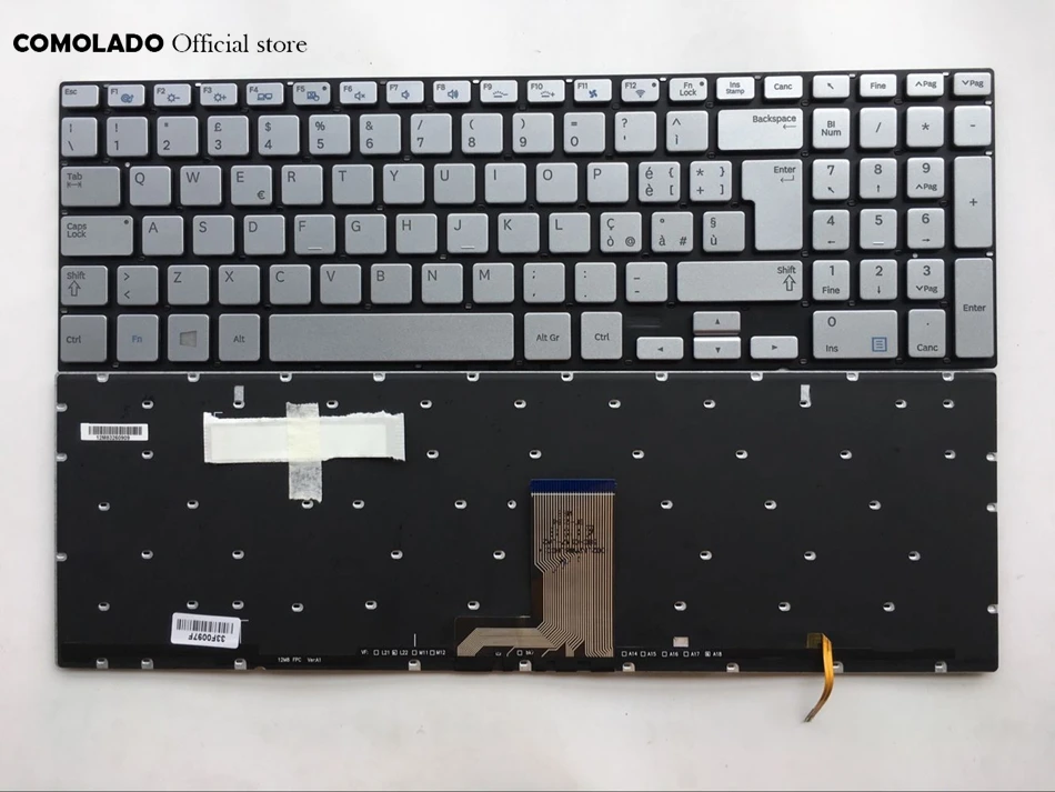 IT Italian Laptop keyboard for Samsung NP880Z5 with backlit silver keyboard IT Layout
IT Italian Laptop keyboard for Samsung NP880Z5 with backlit silver keyboard IT Layout