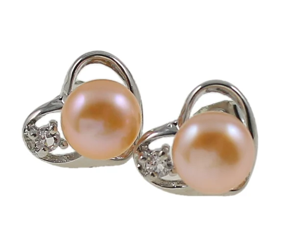Natural Real Pink Freshwater Pearl Earrings Rhinestone Charm Silver-color Heart Lover Women Gifts 100% Pearl Stud Earrings
Natural Real Pink Freshwater Pearl Earrings Rhinestone Charm Silver-color Heart Lover Women Gifts 100% Pearl Stud Earrings