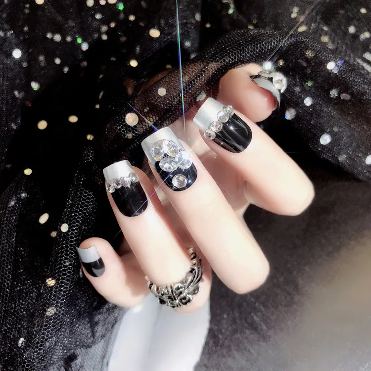24pcs fashion long fake nails tips Fashion Diamonds jewel false nails tips fake nail art with free glue nail swatches plastic
24pcs fashion long fake nails tips Fashion Diamonds jewel false nails tips fake nail art with free glue nail swatches plastic