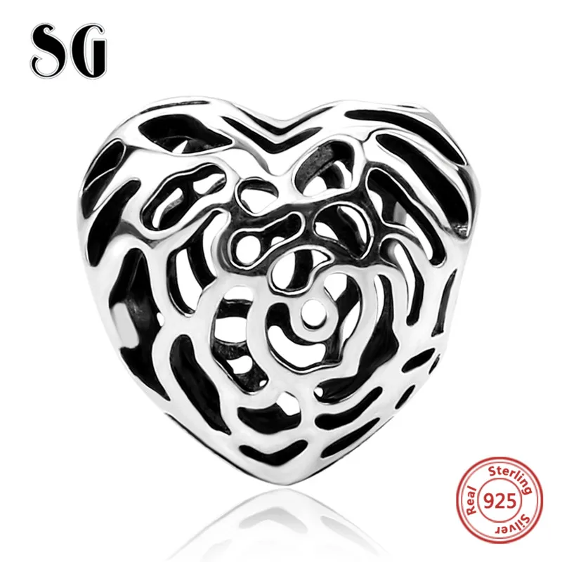 New Style hollow love heart Beads Silver 925 charms Fit Authentic pandora Bracelets DIY Pendant Jewelry making Christmas Gifts
New Style hollow love heart Beads Silver 925 charms Fit Authentic pandora Bracelets DIY Pendant Jewelry making Christmas Gifts