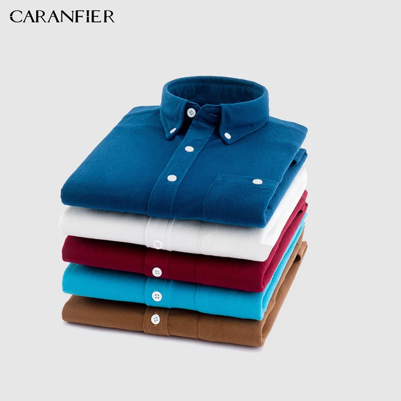 CARANFIER Mens Dress Shirt Leisure Long Sleeve Slim Fit Top Quality Cotton Blouse Fashion Male Classic Pocket Shirts Camisa
CARANFIER Mens Dress Shirt Leisure Long Sleeve Slim Fit Top Quality Cotton Blouse Fashion Male Classic Pocket Shirts Camisa