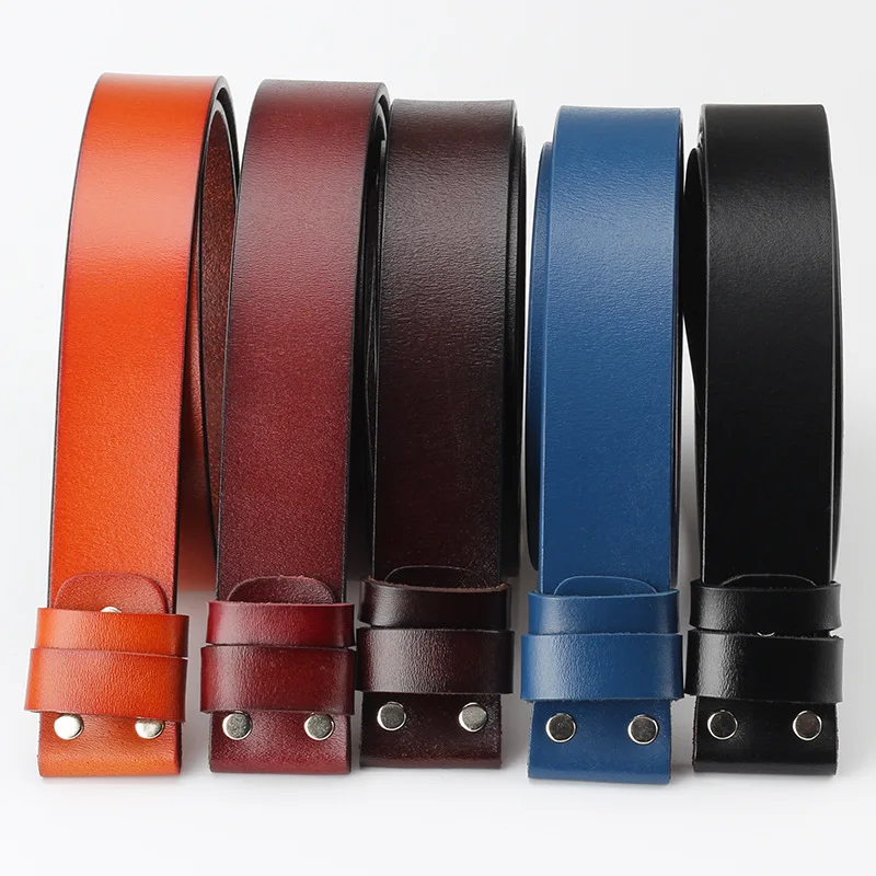 Vintage No Buckle Belt Suit Smooth Buckle Black Coffee Belts Men Luxury Cowskin Soild Genuine Only Leather Without Buckle
Vintage No Buckle Belt Suit Smooth Buckle Black Coffee Belts Men Luxury Cowskin Soild Genuine Only Leather Without Buckle