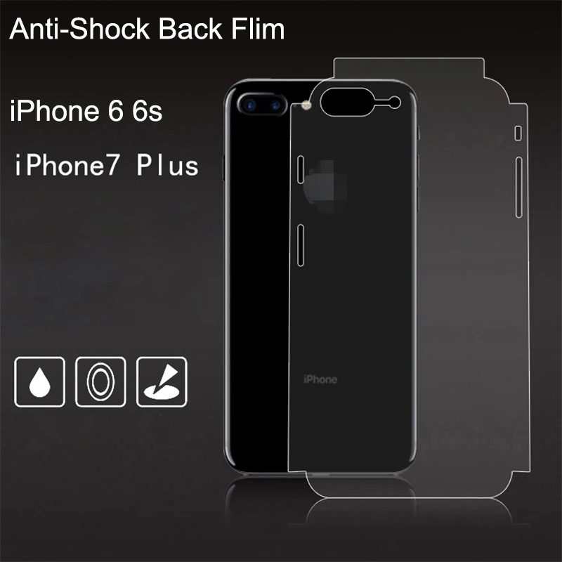 Защитная пленка для задней панели iPhone X XS 6s 7 прозрачная защитная с полным