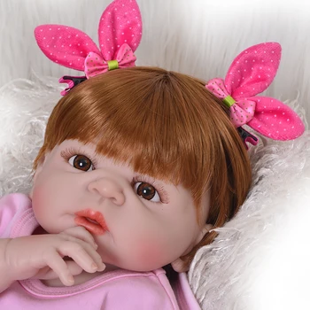 Bebes reborn full silicone baby girl doll toys 23"57cm reborn gift doll for child juguetes real newborn babies alive dolls
Bebes reborn full silicone baby girl doll toys 23"57cm reborn gift doll for child juguetes real newborn babies alive dolls