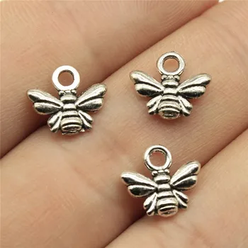 Charms 50pcs Bee Antique Silver Color 0.4x0.4 Inch (10x11mm) Metal Alloy Jewelry DIY Accessories
Charms 50pcs Bee Antique Silver Color 0.4x0.4 Inch (10x11mm) Metal Alloy Jewelry DIY Accessories