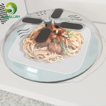 Magnet New Food Splatter Lid Guard Microwave Hover Anti-Sputtering Cover Oven Oil Cap Heated Sealed Plastic Dishes Food Cover
Magnet New Food Splatter Lid Guard Microwave Hover Anti-Sputtering Cover Oven Oil Cap Heated Sealed Plastic Dishes Food Cover