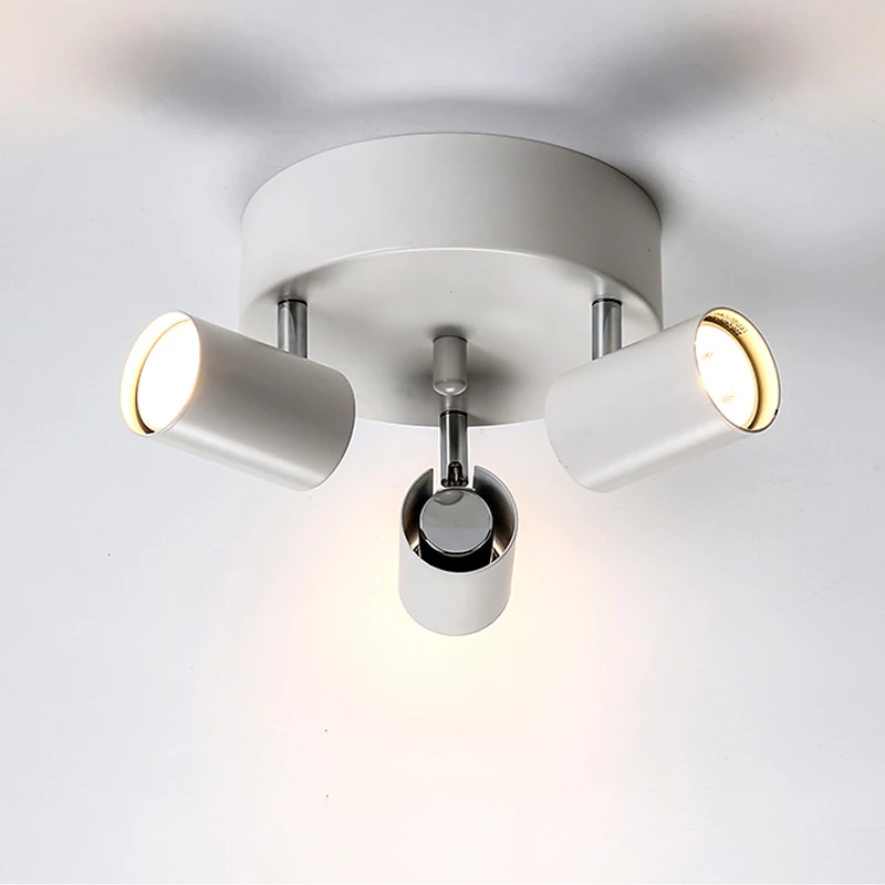 Modern Nordic 3 Head Round Ceiling Spotlight Direction Adjustable Bar Spot Lamp Dimmable 3 x 5W GU10 LED Bulbs Warm White Lights
Modern Nordic 3 Head Round Ceiling Spotlight Direction Adjustable Bar Spot Lamp Dimmable 3 x 5W GU10 LED Bulbs Warm White Lights