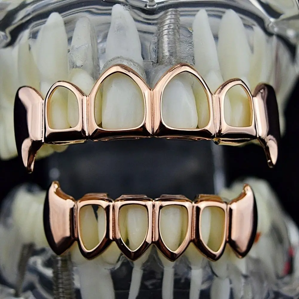 New Arrival 6 Tooth Gold-plated Orthodontic Braces Hip Hop Teeth Cap Hollow Out Tooth Cap
New Arrival 6 Tooth Gold-plated Orthodontic Braces Hip Hop Teeth Cap Hollow Out Tooth Cap