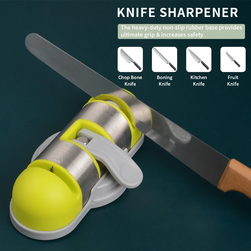 KONCO Knife Sharpener with Suction Professional Kitchen 2 Stage Knife Sharpener for Straight and Ceramic knives
KONCO Knife Sharpener with Suction Professional Kitchen 2 Stage Knife Sharpener for Straight and Ceramic knives