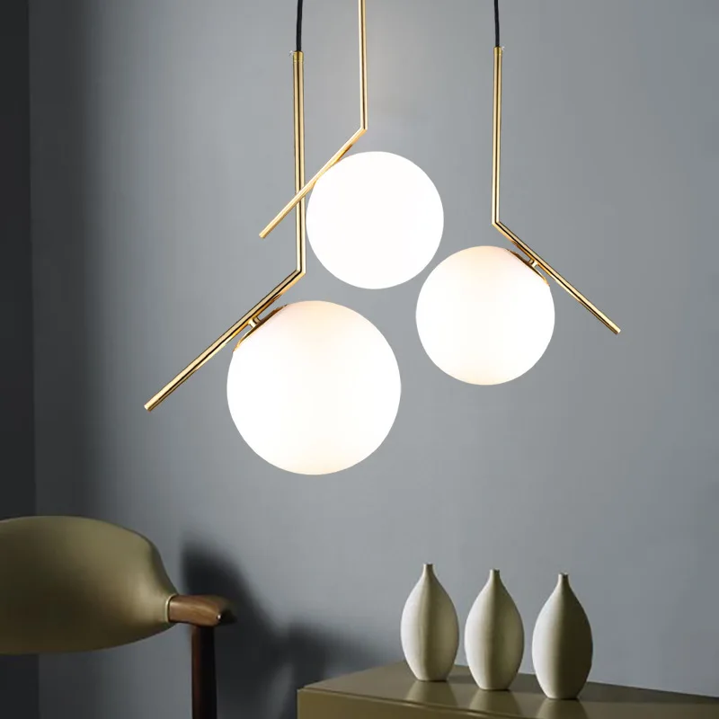 Modern LED hanging lamp minimalism Metal Pendant Lights Iron Glass Round Ball Brass Rod For Living Roomcafekitchen Nordic decor 
Modern LED hanging lamp minimalism Metal Pendant Lights Iron Glass Round Ball Brass Rod For Living Roomcafekitchen Nordic decor