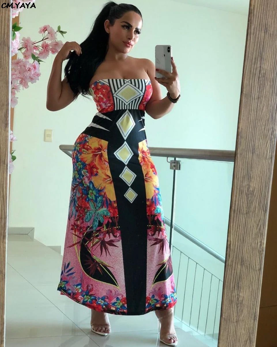 2019 summer women geometric floral print strapless fit & flare maxi dress beach bohemian party club long dresses vestidos Y182
2019 summer women geometric floral print strapless fit & flare maxi dress beach bohemian party club long dresses vestidos Y182