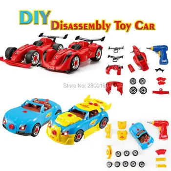 DIY assembly model Formula World Racing Car Take-A-Part Toy for Kids with 30(24) Take Apart Pieces, Tool Drill, Lights and Sound
DIY assembly model Formula World Racing Car Take-A-Part Toy for Kids with 30(24) Take Apart Pieces, Tool Drill, Lights and Sound
