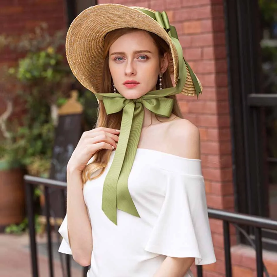 Natural Wheat Straw Hat Ribbon Tie 15CM/18CM Brim Boater Hat Elegant Beach Sun Hat Cap Lady Summer Wide Brim UV Protect Hats
Natural Wheat Straw Hat Ribbon Tie 15CM/18CM Brim Boater Hat Elegant Beach Sun Hat Cap Lady Summer Wide Brim UV Protect Hats