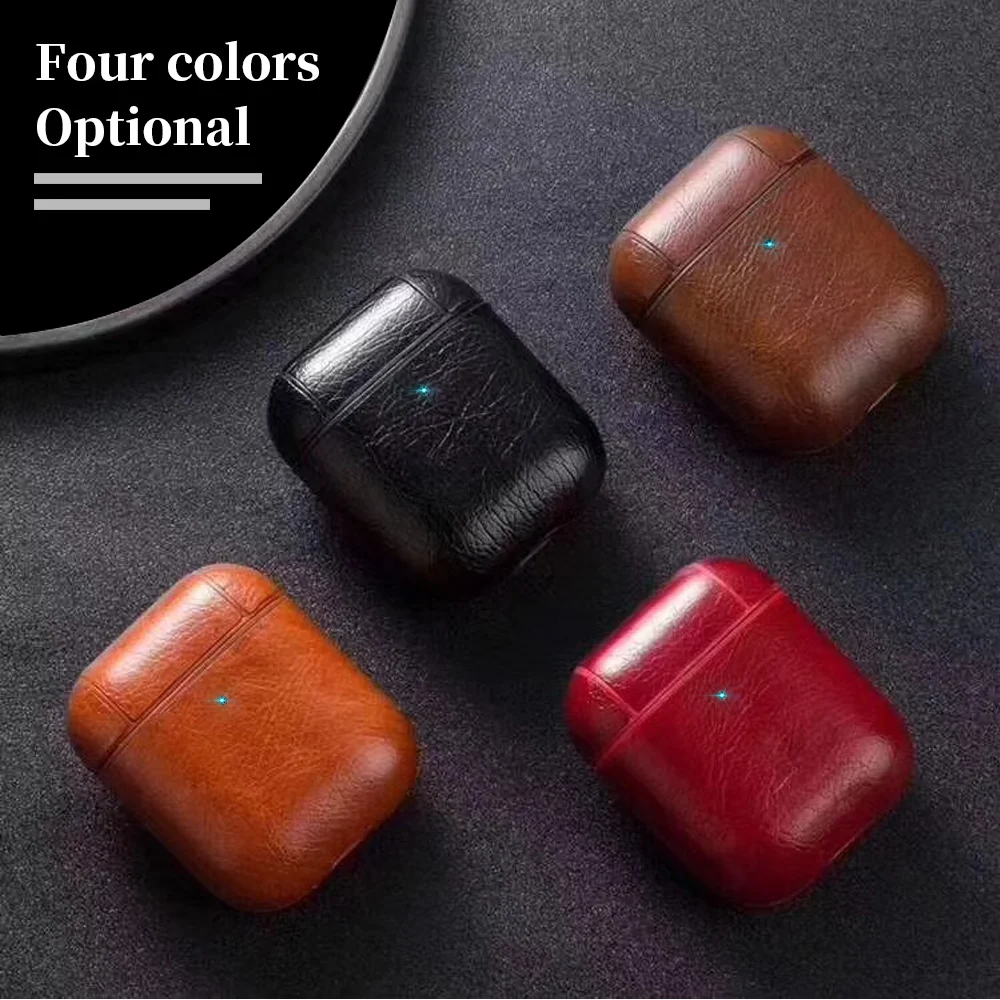 Wireless Bluetooth Headset Charging Box For Airpod Leather Earphone Cover Protective Case With Hook For Airpods 1 2 Silm Case
Wireless Bluetooth Headset Charging Box For Airpod Leather Earphone Cover Protective Case With Hook For Airpods 1 2 Silm Case