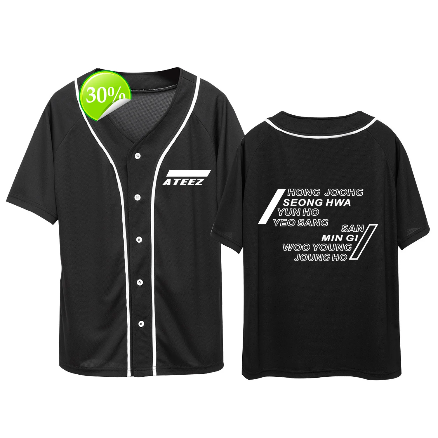 2019 Fund Ateez Group Combine Korean Fashion Short Sleeve Baseball T Pity Shirt Summer Wear Men And Women Lovers Dress
2019 Fund Ateez Group Combine Korean Fashion Short Sleeve Baseball T Pity Shirt Summer Wear Men And Women Lovers Dress
