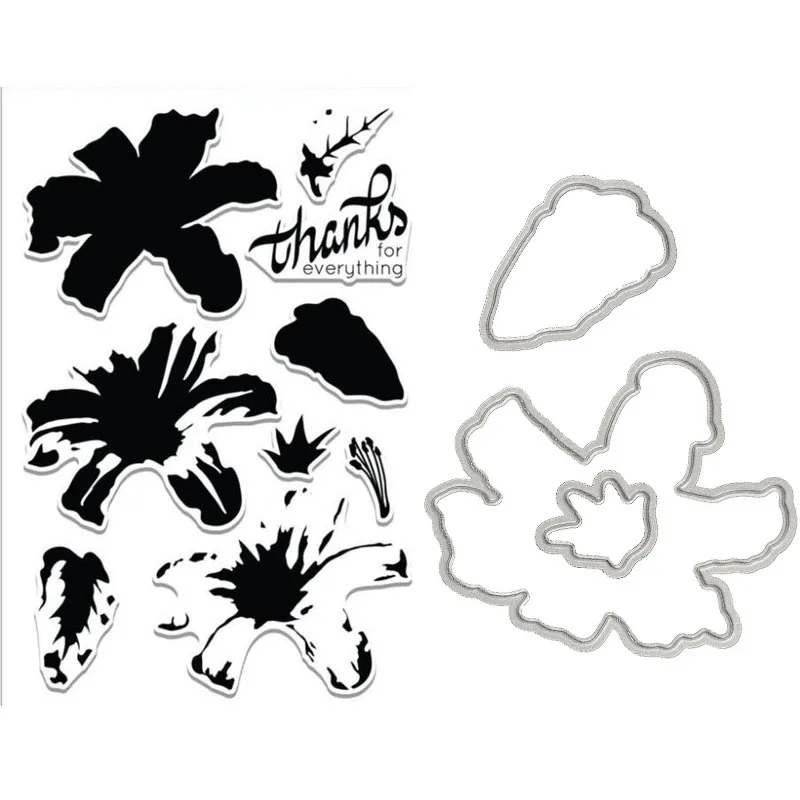 Lily flower transparent clear stamp/ cutting dies DIY Die Cut Stencil Decorative Scrapbooking Craft Card stencils template
Lily flower transparent clear stamp/ cutting dies DIY Die Cut Stencil Decorative Scrapbooking Craft Card stencils template