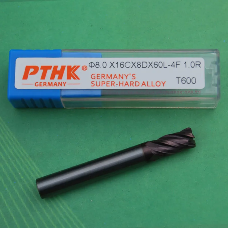 PTHK60 degrees alloy endmill/round nose knife/nc tool 8 r1x60l - 4 f computer gongs knife cutting
PTHK60 degrees alloy endmill/round nose knife/nc tool 8 r1x60l - 4 f computer gongs knife cutting