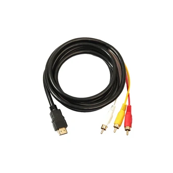 Universal 5 Feet HDMI To 3 RCA Male Video Audio AV Component Converter Adapter Cable Line Audio Line
Universal 5 Feet HDMI To 3 RCA Male Video Audio AV Component Converter Adapter Cable Line Audio Line
