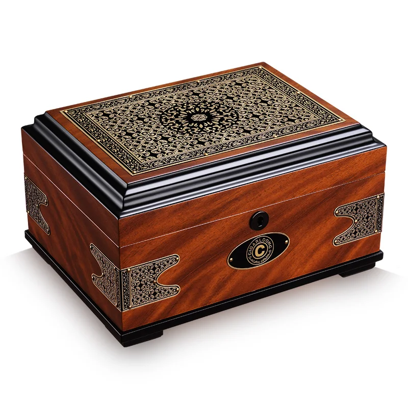 Luxury christmas gift cedar wood Cigar box large capacity double layer vintage moisturizing box cigar cabinet humidor HB-1052
Luxury christmas gift cedar wood Cigar box large capacity double layer vintage moisturizing box cigar cabinet humidor HB-1052