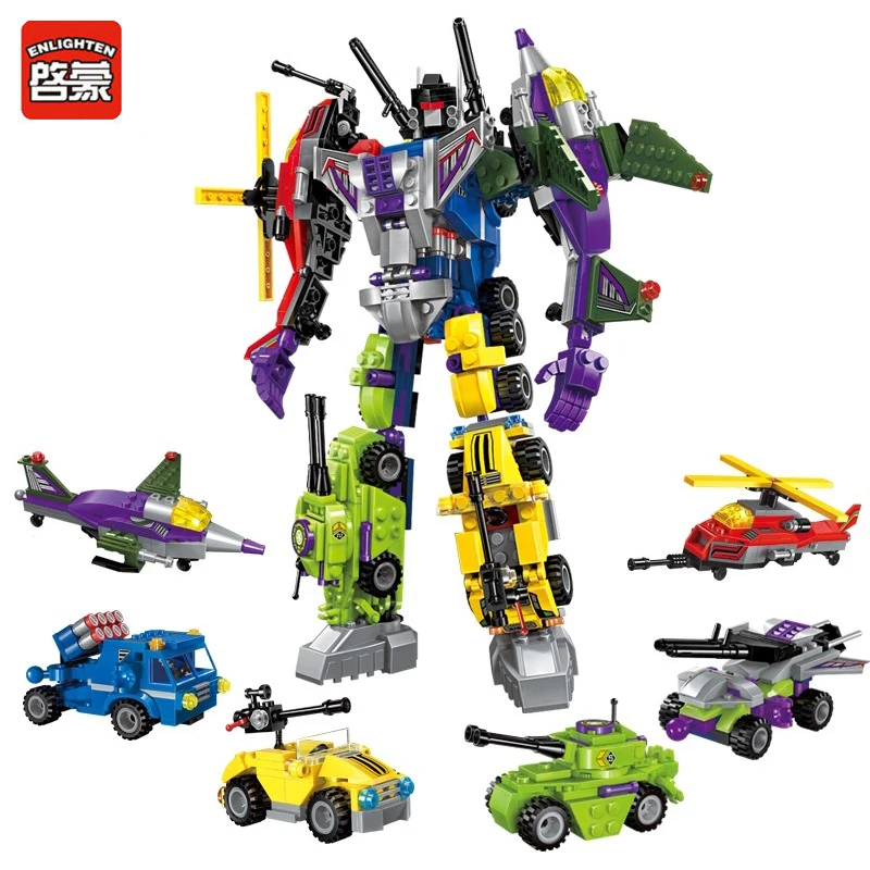 Enlighten Mecha 6in1 Transformer Robot Figures 1404 Compatible Creator Building Blocks Bricks Educational DIY Toys Gfit
Enlighten Mecha 6in1 Transformer Robot Figures 1404 Compatible Creator Building Blocks Bricks Educational DIY Toys Gfit