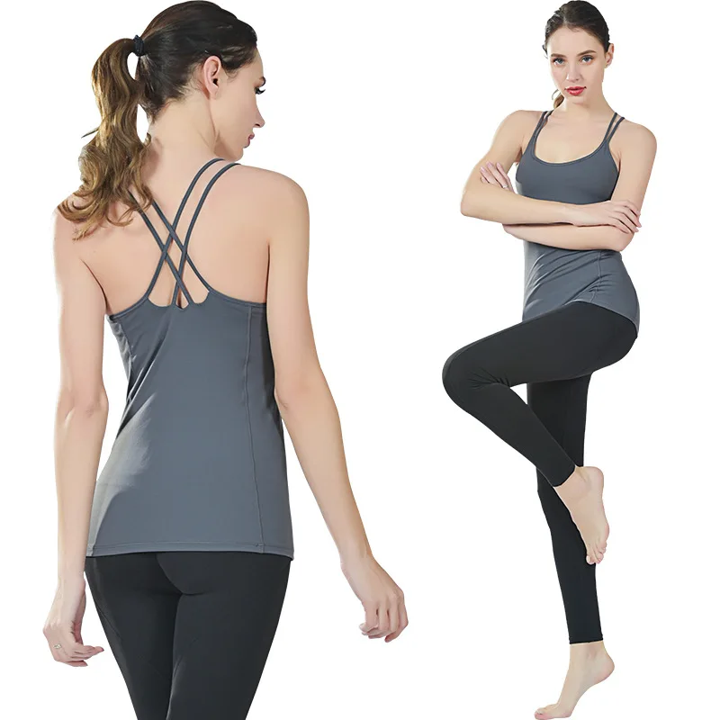 Professional Women's Sports Vest Quick-drying Fitness Tank Top Active Workout Yoga Clothes T-shirt Running Gym Jogging Vest
Professional Women's Sports Vest Quick-drying Fitness Tank Top Active Workout Yoga Clothes T-shirt Running Gym Jogging Vest