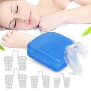 6pcs/set Stop Snoring Anti Snore Mouthpiece Nasal Dilators Apnea Aid Device Bruxism Tray Sleeping Aid Mouthguard Sleep care
6pcs/set Stop Snoring Anti Snore Mouthpiece Nasal Dilators Apnea Aid Device Bruxism Tray Sleeping Aid Mouthguard Sleep care