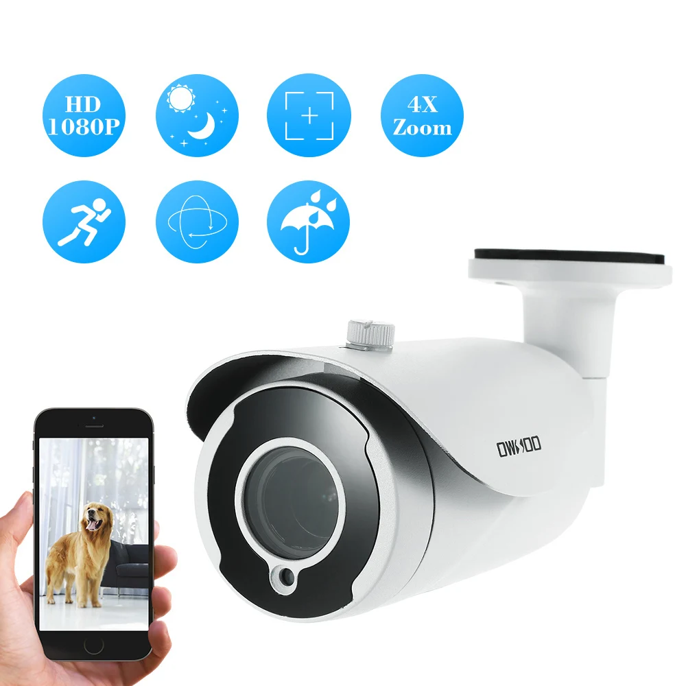 Камера видеонаблюдения OWSOO AHD 1080P 2 8 12 мм автофокус ночное видение|camera 1080p|camera